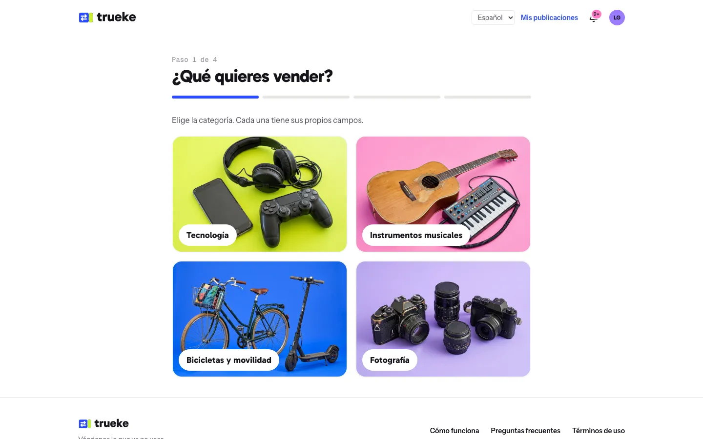 Publicar un artículo con los campos de su categoría